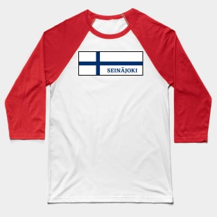 Seinäjoki City in Finnish Flag Baseball T-Shirt